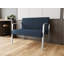 Waterfall Waiting Reception Loveseat Metal Frame-88240377-93755539