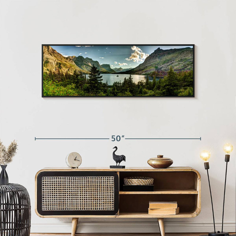 Montana, Montana, 46 po x 16 po, Cadre flottant noir