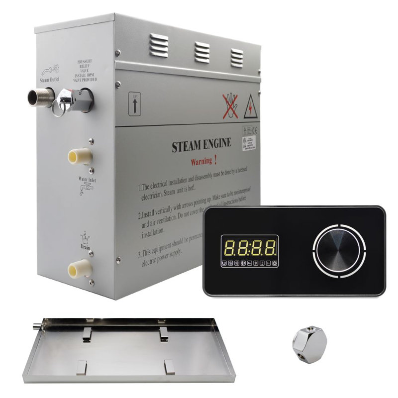 Générateur de vapeur supérieur auto-drainant de 6 kW avec clavier numérique Superior