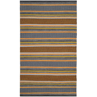 Fitzsimmons Hand Woven Cotton Striped Rug