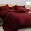Microfiber Striped Duvet Cover Set with Matching Pillowcases & Fitted Sheet-114247583-114247586