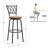 Basche Swivel Adjustable Height Bar Stool