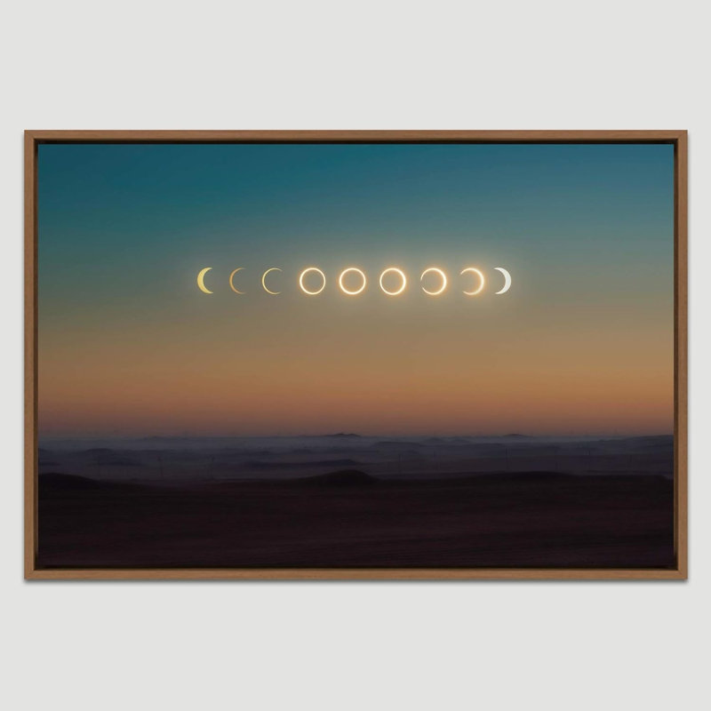 Paysage de lune minimaliste, Naturel, H 24 po x l 36 po x P 1,5 po
