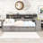 Two Drawers Wooden Daybed with Storage Shelves and Desk-740608552