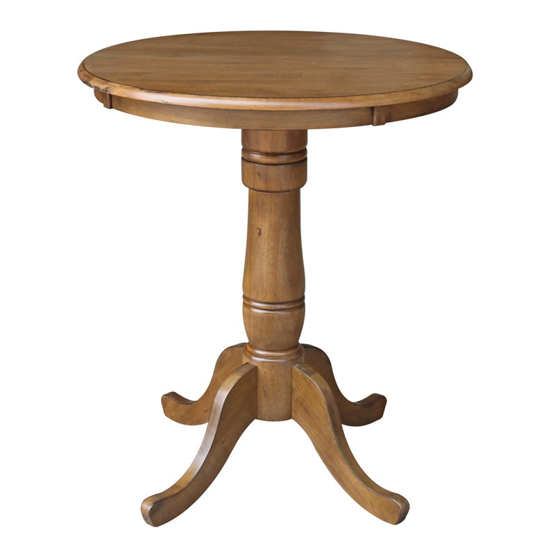 Mosteller Solid Wood Dining Table, Pecan, 36" H x 30" W x 30" D