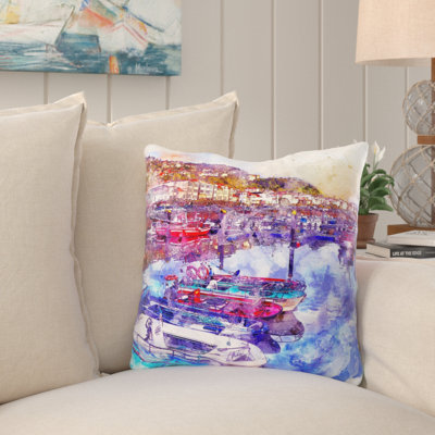 Petit Outdoor Reversible Throw Pillow