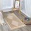 Machine Washable, Non Slip Jute Boho Area Rug Beige/Ivory-1982233184
