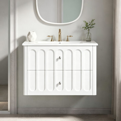 30" Modern Floating Bathroom Vanity
