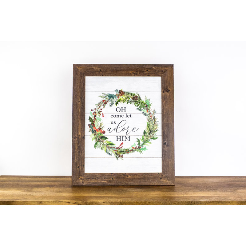 Oh encadré, chanson de Noël encadrée