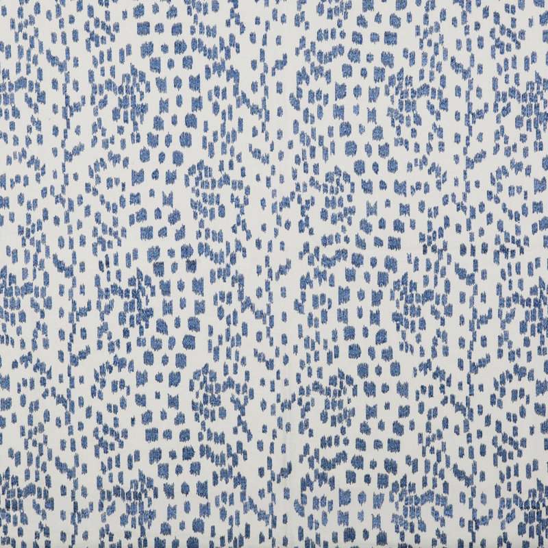 Cape Comorin Les Touches Emb Fabric, Canton Blue