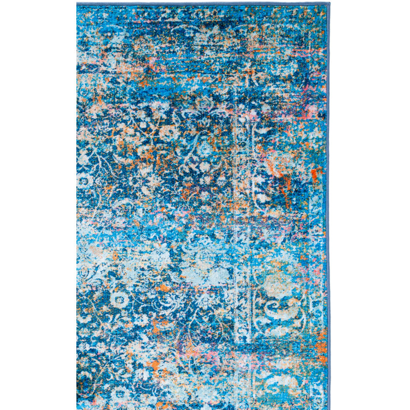 Staatsburg Performance Machine Washable Oriental Rug, Rectangle 4'4" x 6'