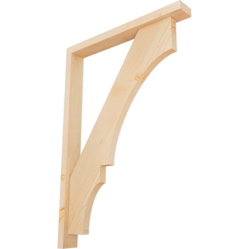 Support de bloc Balboa avec entretoise décalée, 40 x 28, Sapin Douglas de l 3 1/2 (lisse)