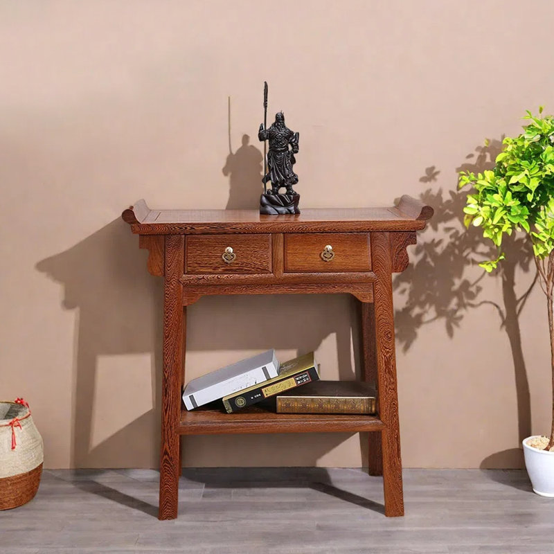 Nouvelle console de style chinois, H 35,4 po x l 38,6 po x P 13,8 po