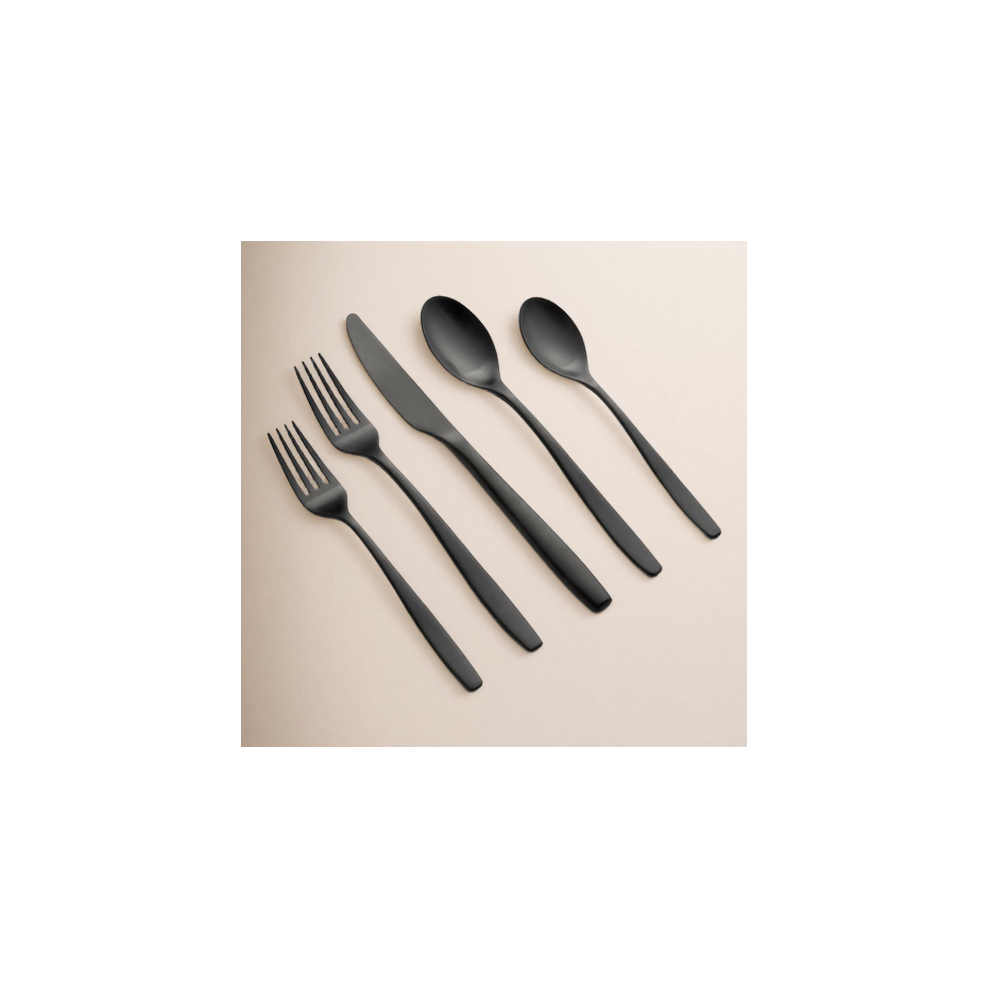 Edianna Flatware - Set of 20, Averie Black