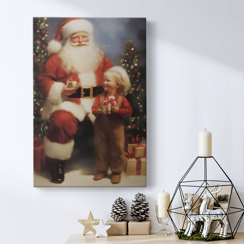 Art des Fêtes de Noël - Toile tendue avec châssis - Série 2 - CECXIX, H 27 po x l 18 po