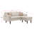 Gouvernour L Shaped Sectional Sofa Chaise with USB Charger & Pillows-113065653-113065655-113065658