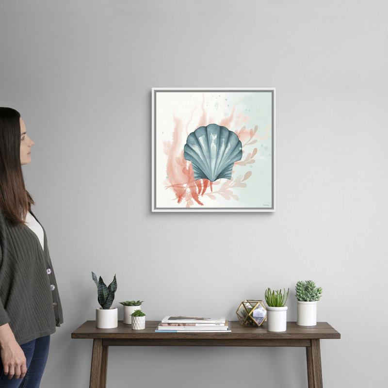 Splash II, art mural sur toile, H 22 po x l 22 po x P 2 po, Cadre blanc