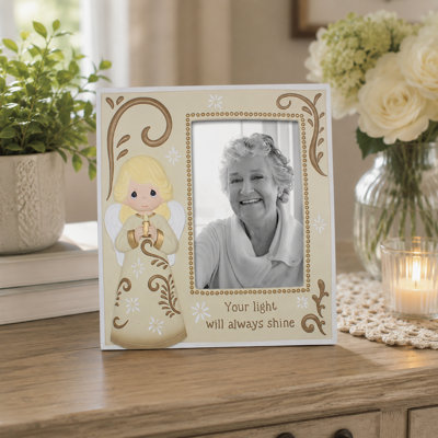 Cadre photo ange avec bougie Precious Moments