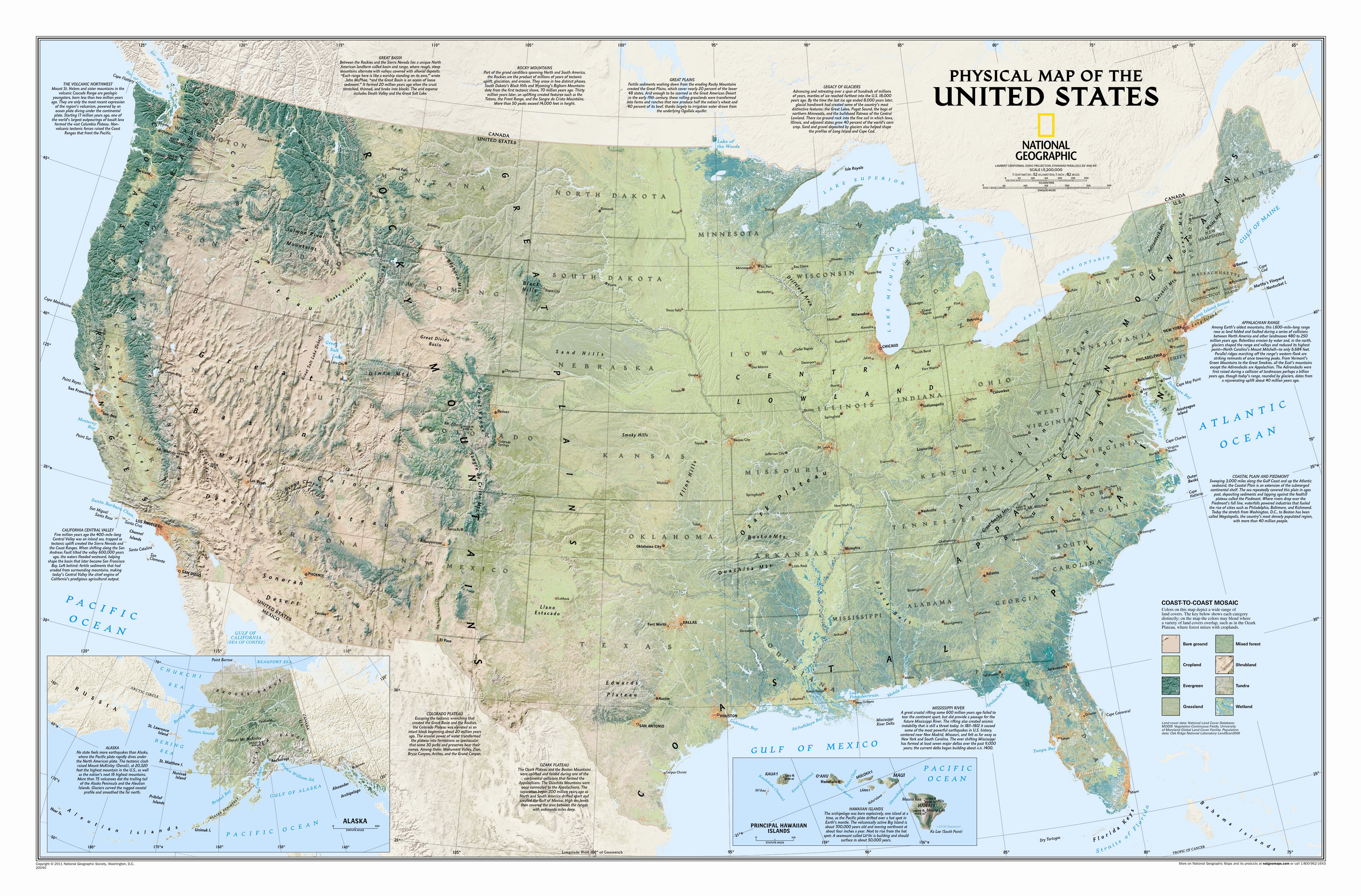  USA Map for Kids - Laminated - United States Wall