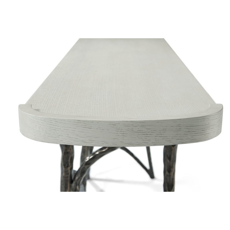 Essence 72'' Solid Wood Top Console Table, Opal