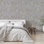 Zen Floral Metallic Wallpaper Double Roll