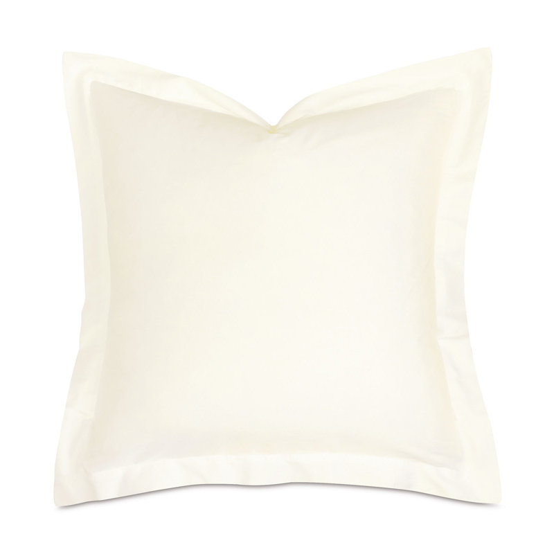 Fresco Sateen Envelope Sham, Euro, Ivory