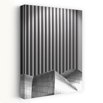 Chicago Abstract Abstract Geometric Modern Architecture City Wall Art by Rolf Mauer - Wrapped Canvas Print