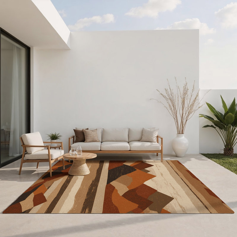 Solar Drift Indoor And Outdoor Area Rug, Rectangle 9' x 12'