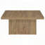 Table basse carrée avec finition grain de bois de manguier - bois d'ingénierie