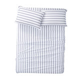 Truly Soft Ticking Stripe Microfiber Standard Plaid Sheet Set