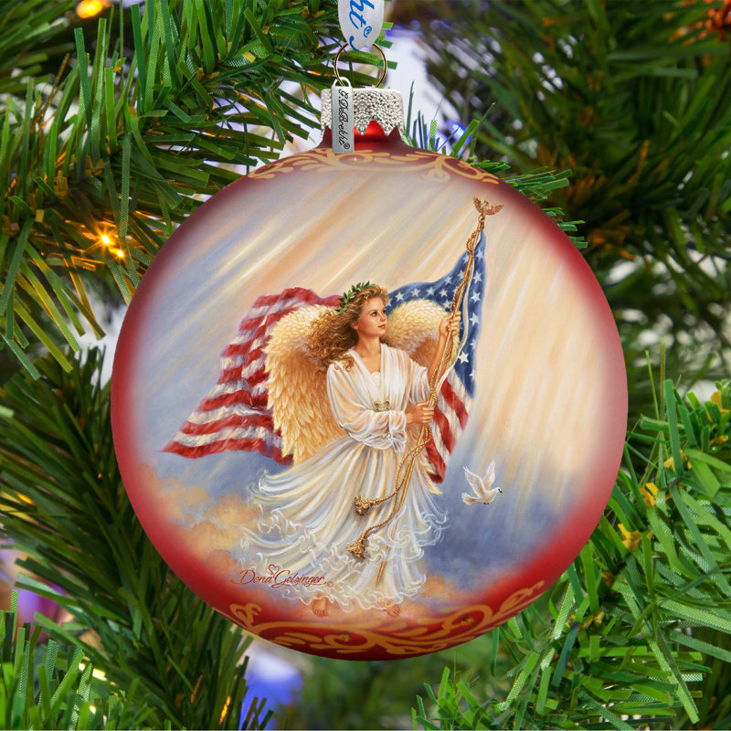 Ornement boule d'ange américain Holiday Splendor