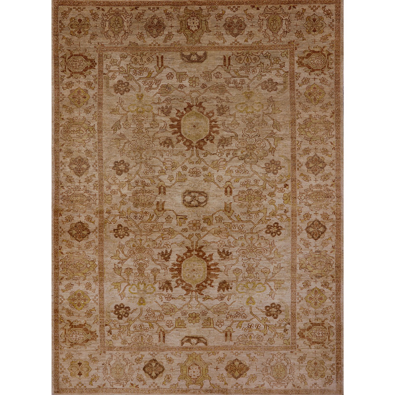 Tapis oriental beige Ranchero, Rectangle 6 pi x 9 pi