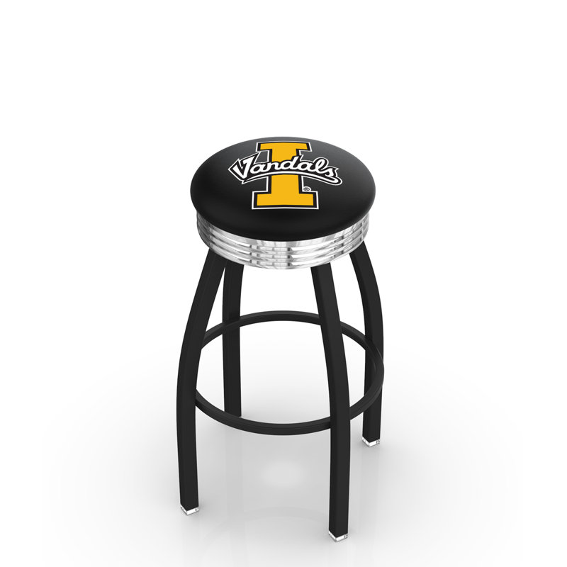 Tabouret de bar Logo Series, Tabouret de bar d'une hauteur de siège de 30 po, Chrome soudé solide, Université de l'Idaho