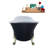 59.1'' x 27.6'' Freestanding Soaking Acrylic Bathtub-66366515-90752803