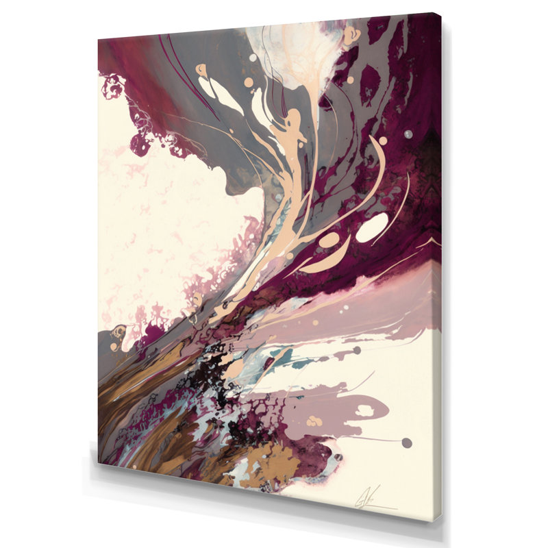 «Celebration In Raspberry Blush II», reproduction sur toile, L 12 po x H 20 po, Toile tendue