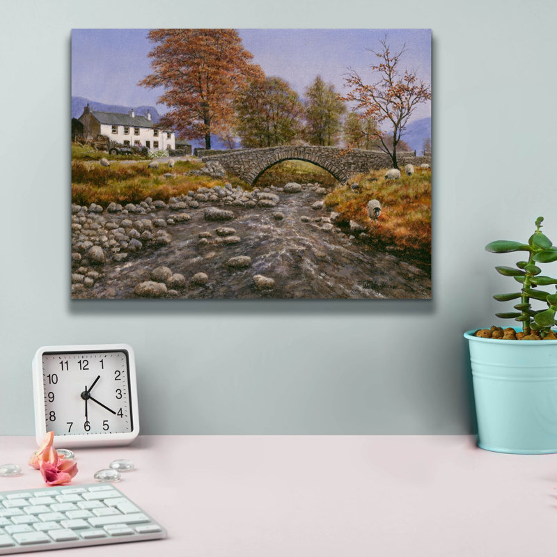 «Kefentse Old Packhorse Bridge», reproduction sur toile tendue, H 12 po x l 16 po x P 0,75 po