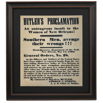 Proclamation du maître d'hôtel | Reproduction d'art textuel encadrée sur parchemin antique