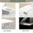Smart Toilet With Built-In Tank For Modern Bathroom, Remote Control, Tankless Bidet Toilet With Foot Touching Lid Opening, Auto Flush, Heated Seat, LED Digital Display, User Memory, White-120638384-120638385