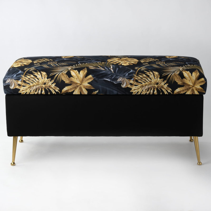 Upholstered Storage Bench, H47 x W110 x D30cm