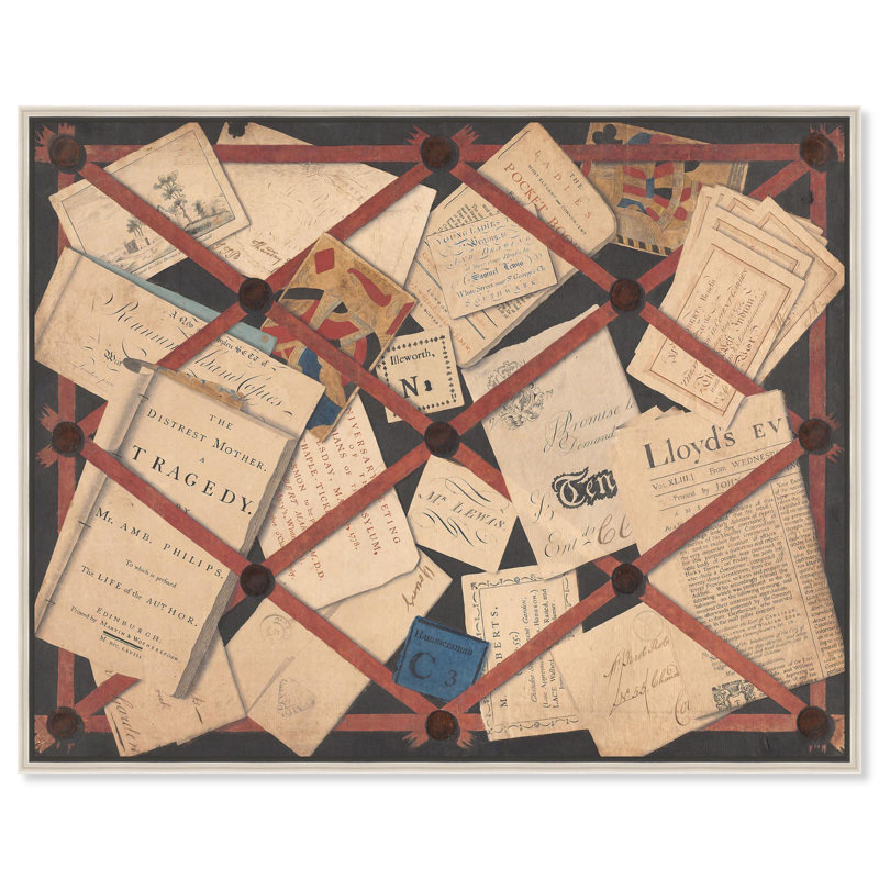 Une déception, c. 1780, reproduction d'art sur toile par Art Remedy, H 31 po x l 37 po, Cadre argenté