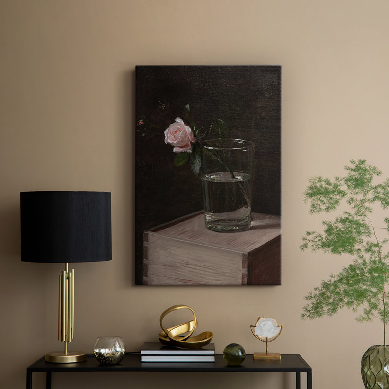 Motif floral rétro CCLxxix - galerie Cavas, H 18 po x l 12 po