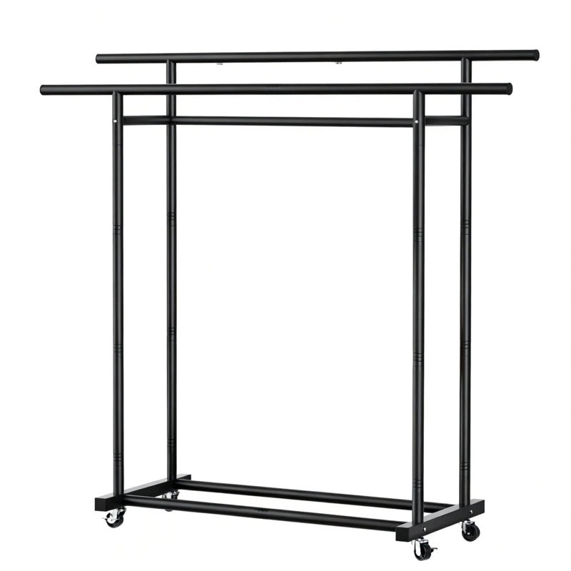 Portemanteaux double, 1 paquet (noir)