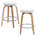 White Seat/ Natural Frame