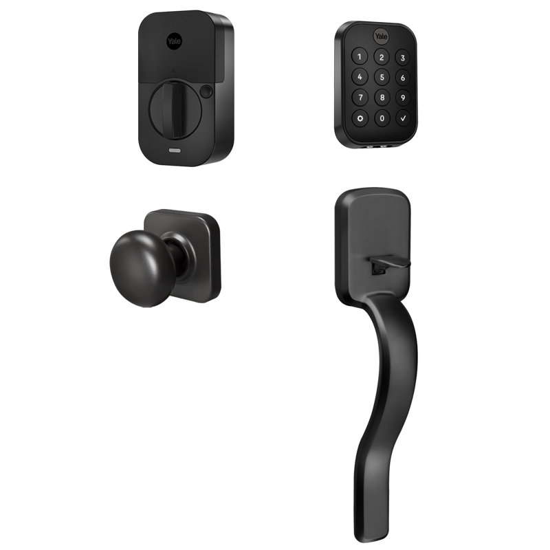 Yale Assure Lock 2 clavier sans clé avec Bluetooth et poignée Ridgefield, Suède noir