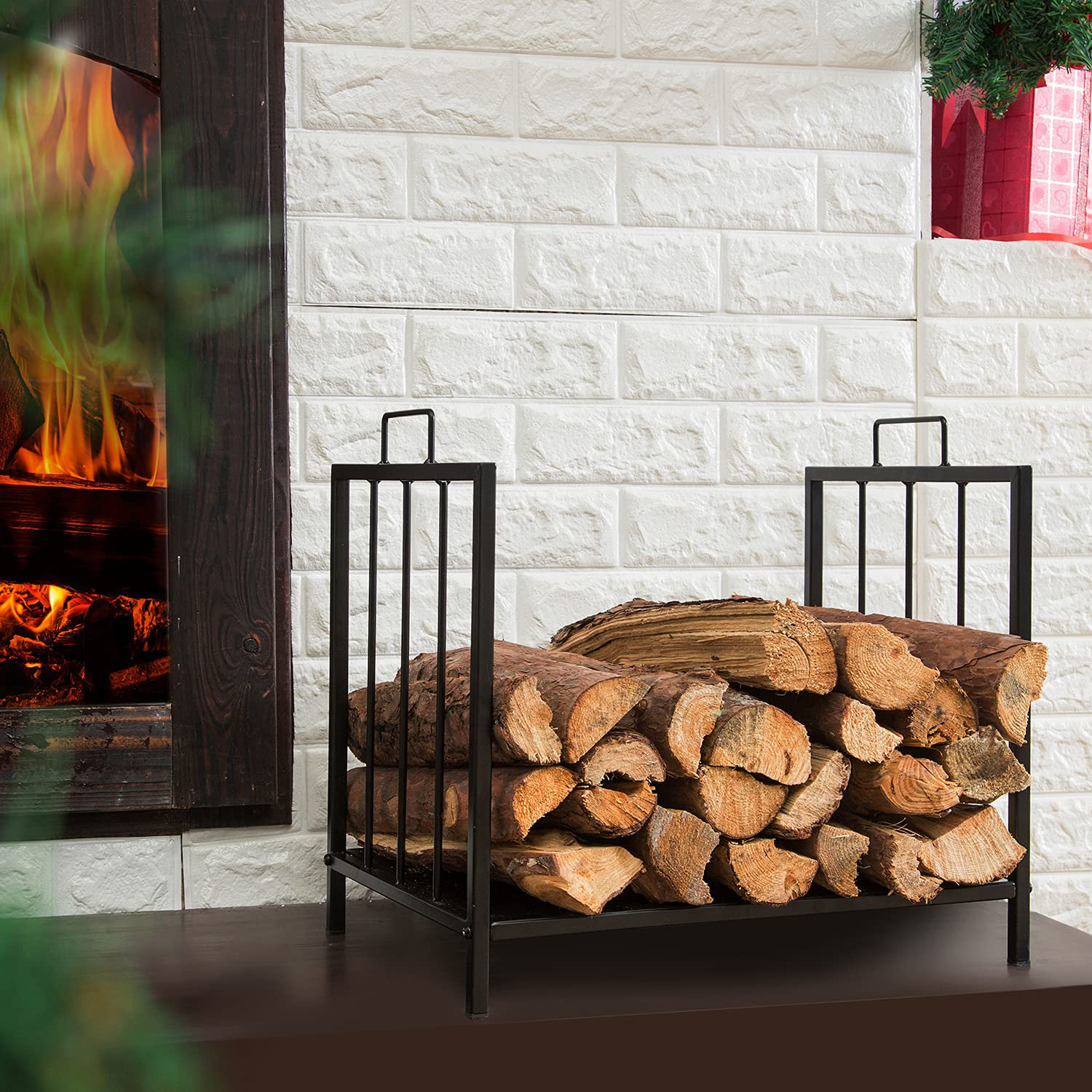 Arlmont & Co. Jiang Log Rack & Reviews | Wayfair