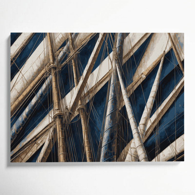 Art mural sur toile gris, H 24 po x l 36 po