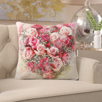 Sammie Flowers Throw Pillow