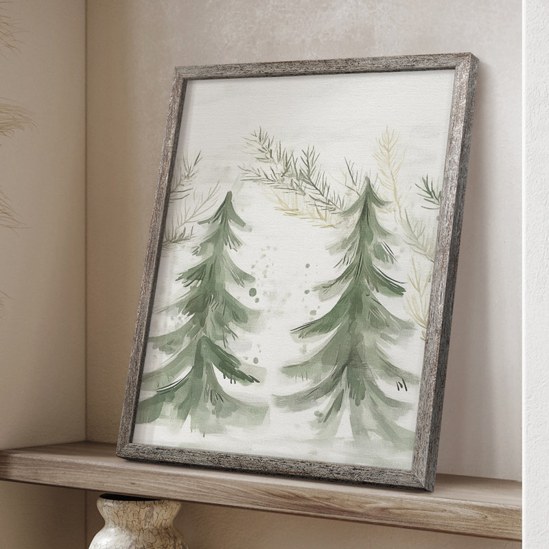 «Christmas Holiday Art CDXVII», reproduction d'art encadrée - bois massif, H 11 po x l 9 po