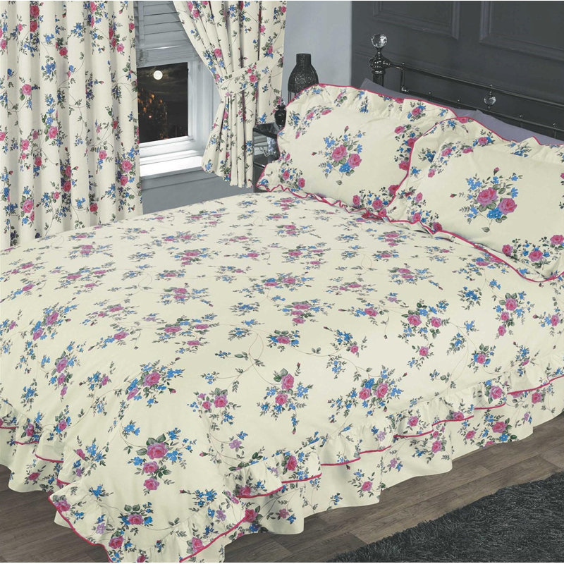 Teo 144 TC Duvet Cover Set, Super King Duvet Cover + 2 Standard Pillowcases, Blue
