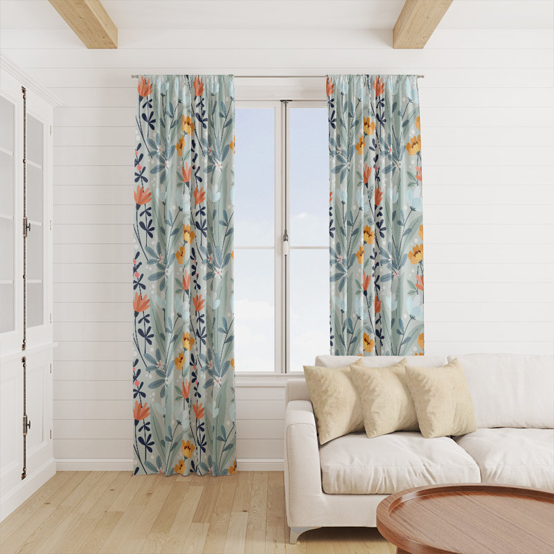 Semi Sheer Curtain, 40" W x 82" L